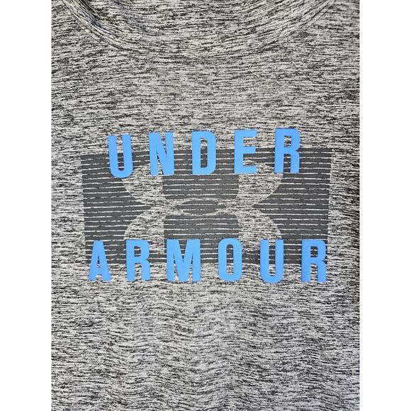 Under Armour Womens Fitness Training Pullover Top Cold Gear Sz Large Gray/blue - Picture 3 of 15